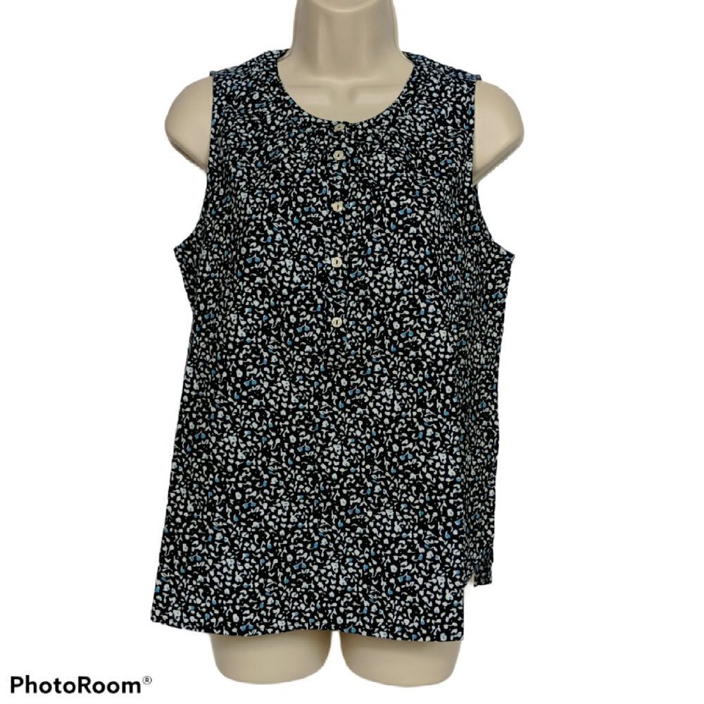 Universal Thread Floral Henley Tank Top XS NWT